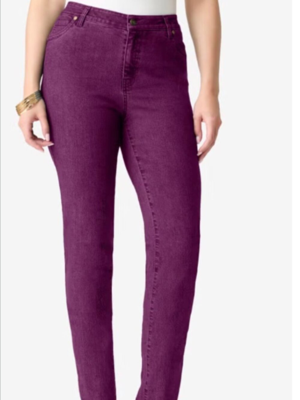 Lane Bryant purple skinny jeans